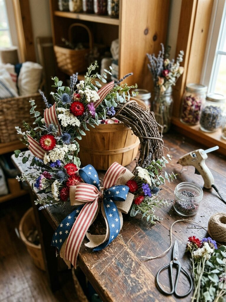 Patriotic-Wreath-With-Dried-Florals.