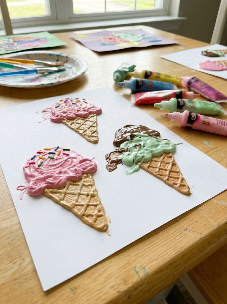 Puffy-Paint-Ice-Cream-Cone-Art.