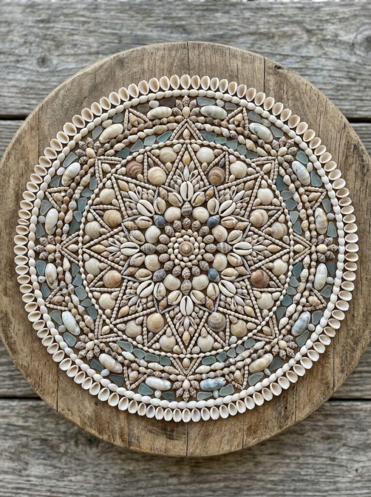 Shell-Mandala-Wood-Board