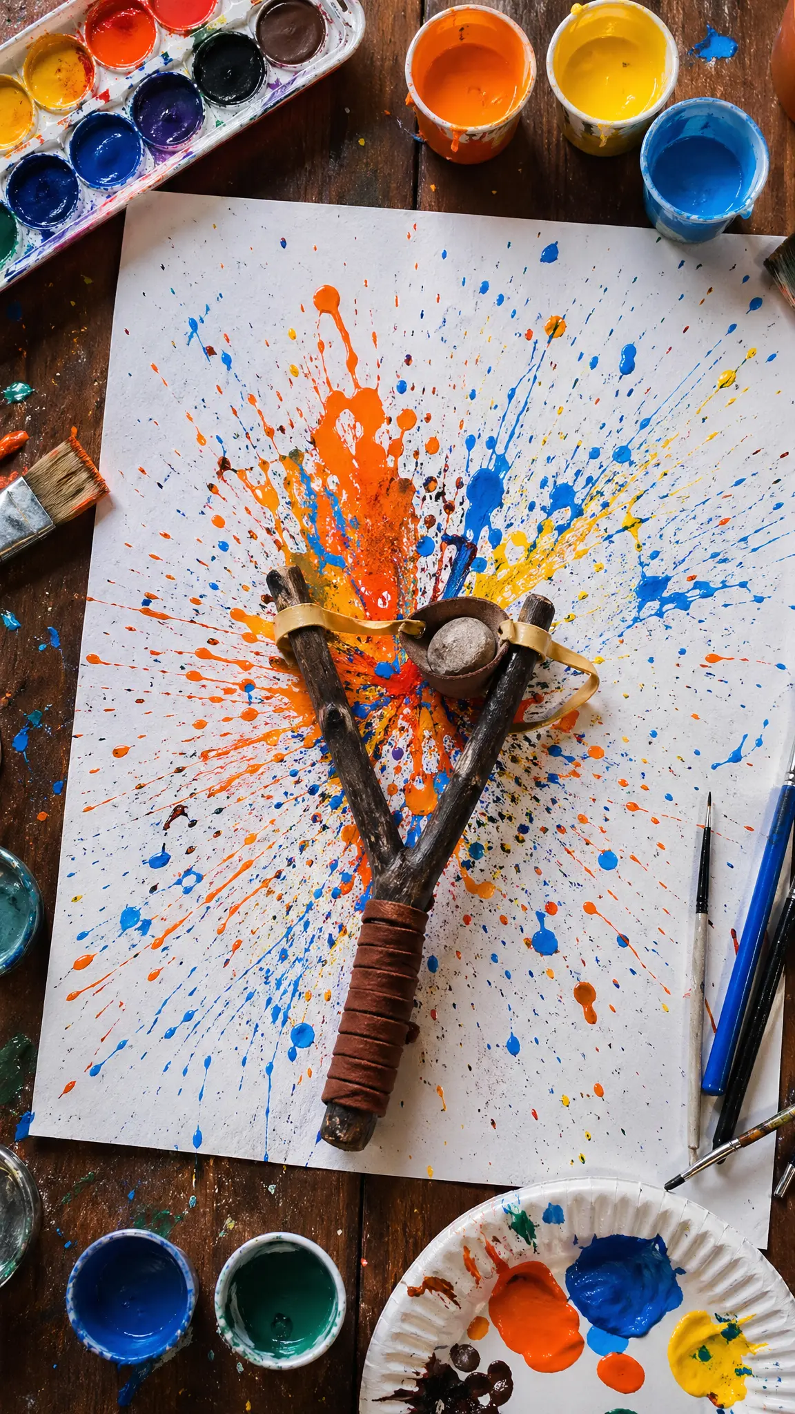 Slingshot Painting Art Craft