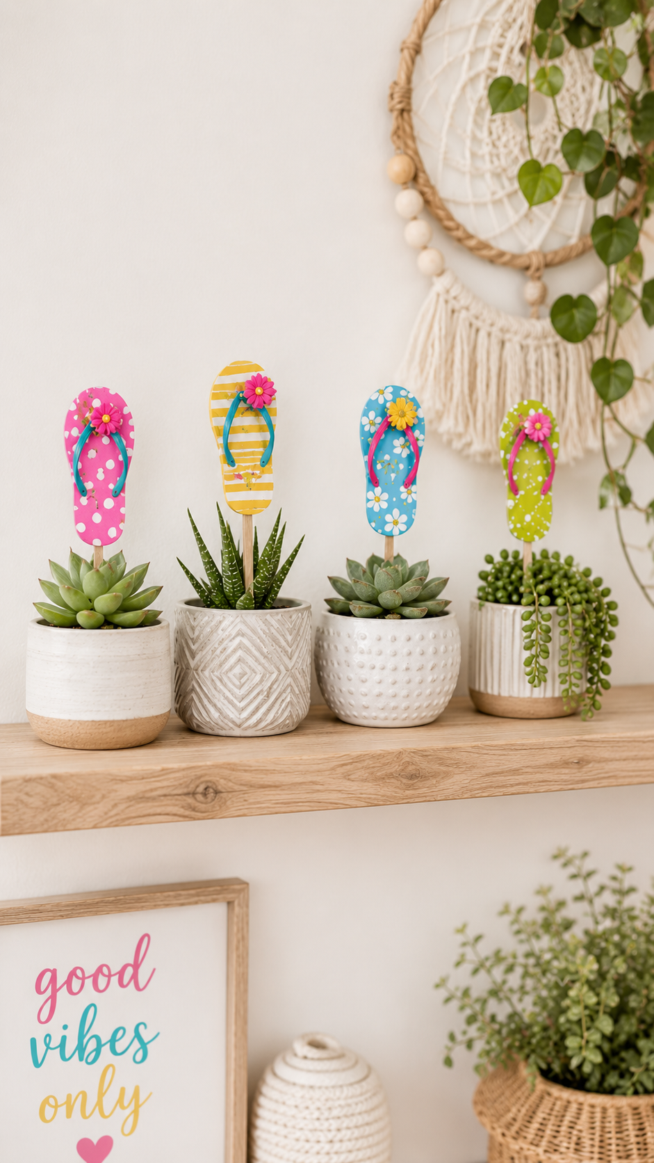 Succulent Flip Flop Styling