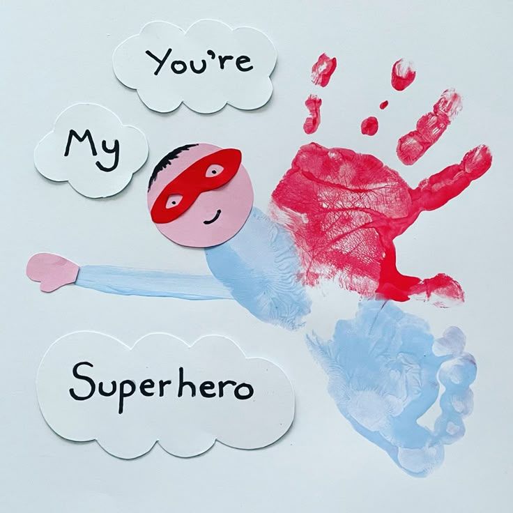 Superhero-Footprint-Craft-fathers-day-footprint-craft-ideas.