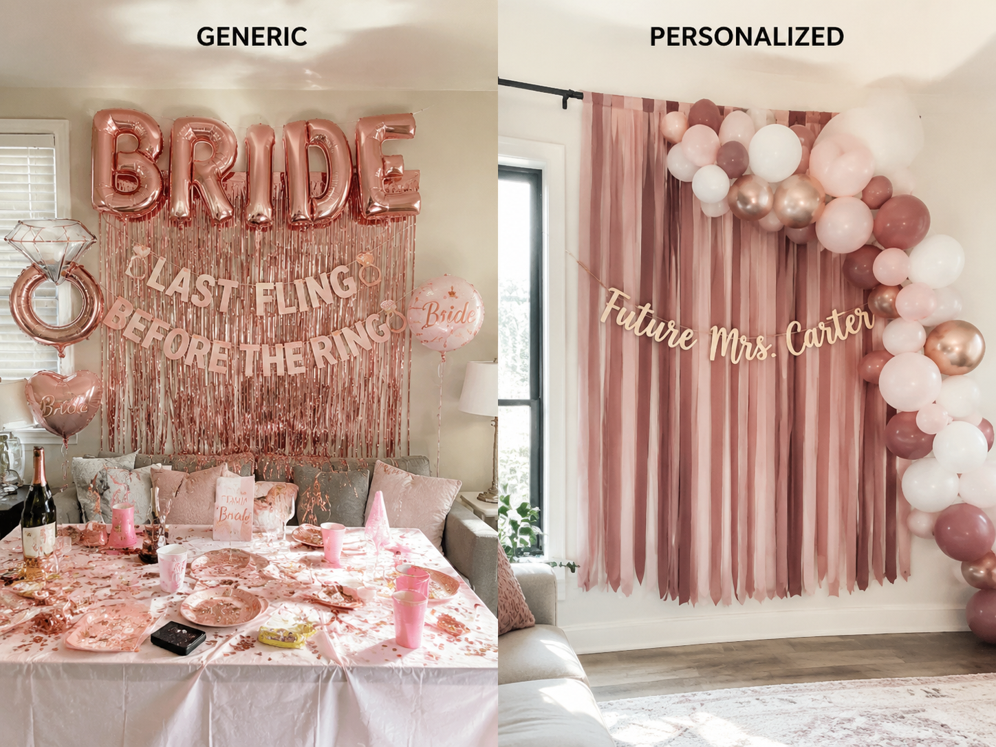 bachelorette-party-decorations-generic-vs-personalized-before-after