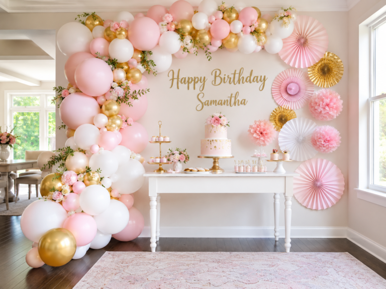 diy-birthday-party-backdrop-ideas-hero-balloon-garland-dessert-table