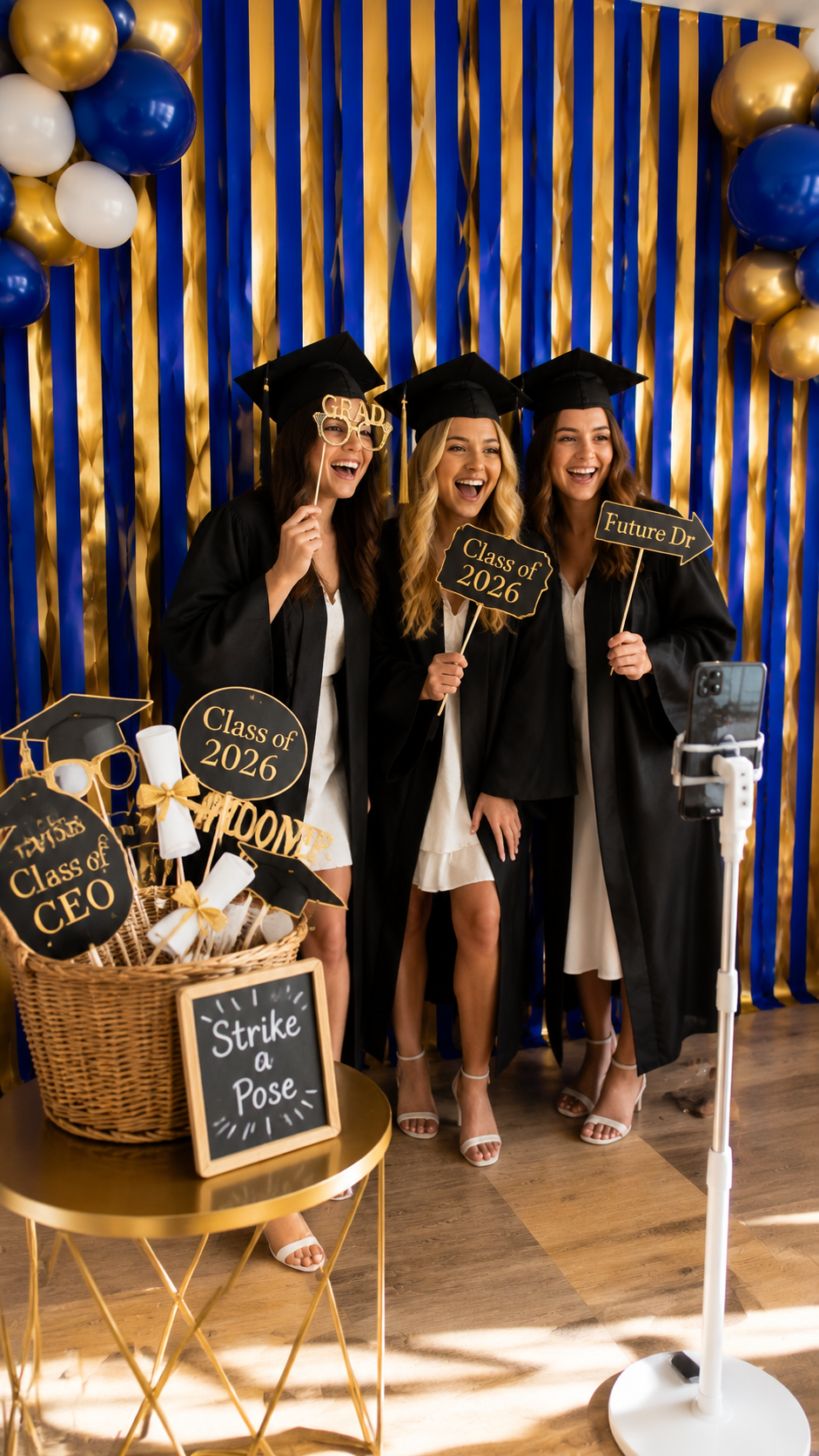 DIY Photo Booth Corner diy graduation party decorations