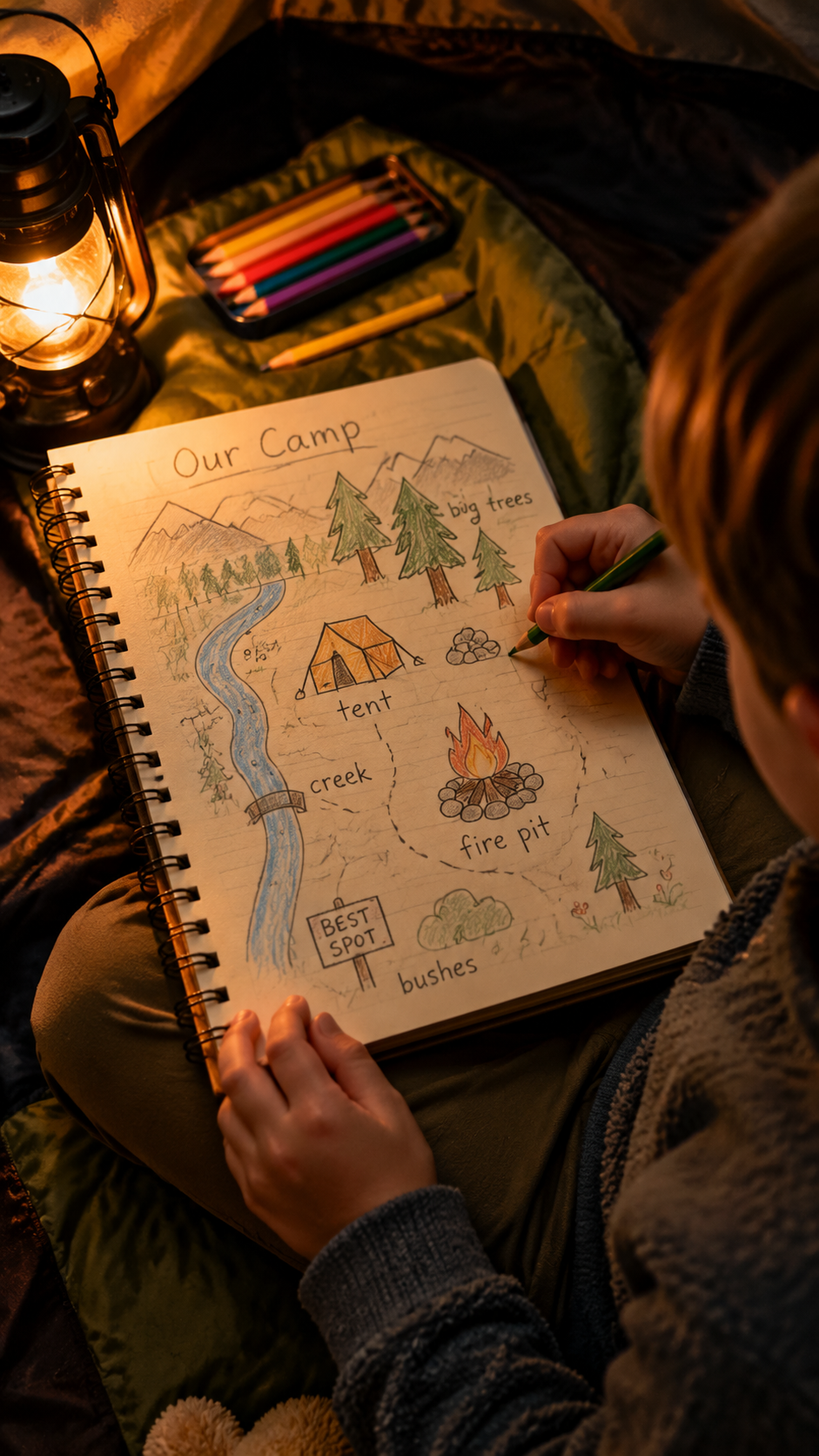 kids-memory-map-camping-activity-drawing.