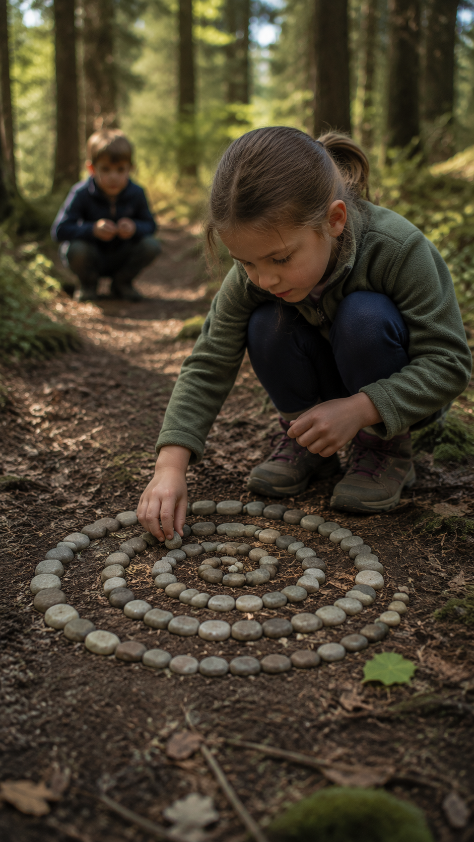 kids-trail-message-stones-game-forest-camping-activities-for-kids