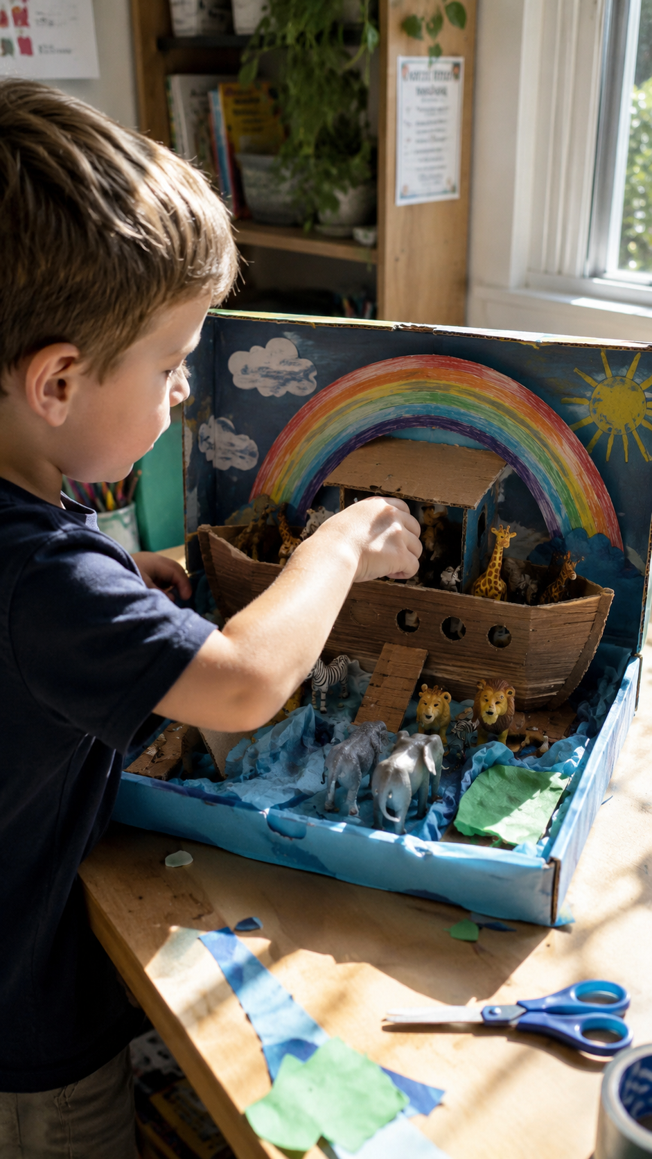 noahs-ark-shoebox-diorama-craft