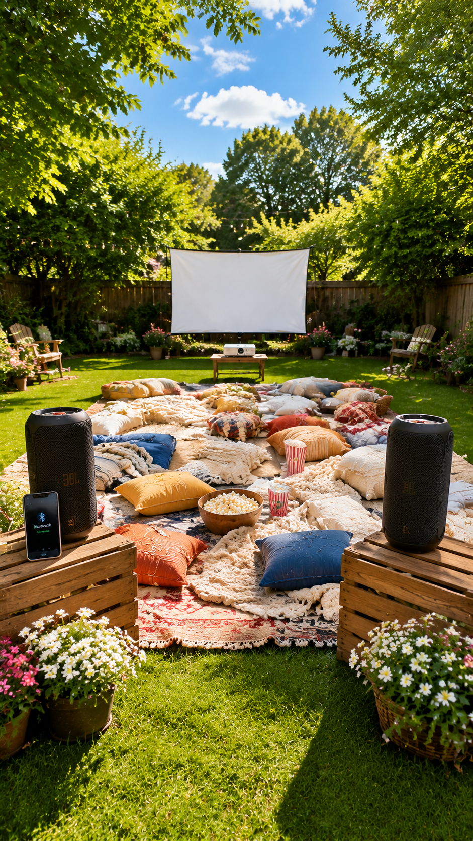 outdoor-bluetooth-speakers-both-sides-backyard-movie-daylight