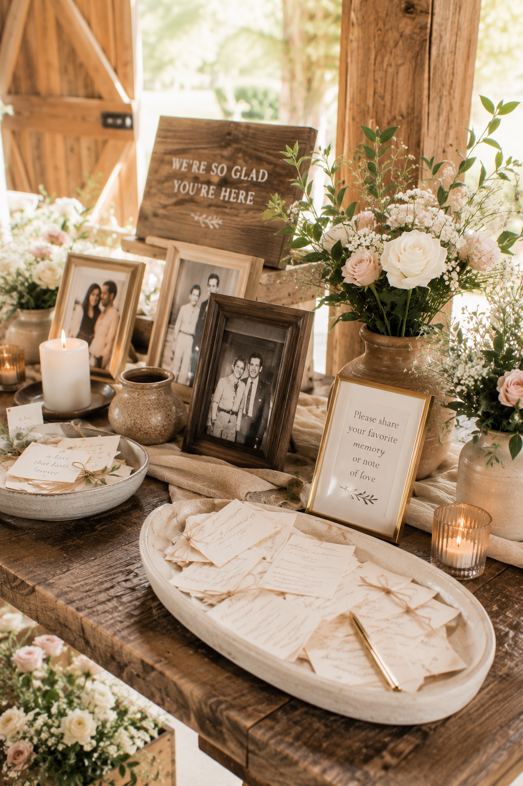 personal-wedding-welcome-table-rustic