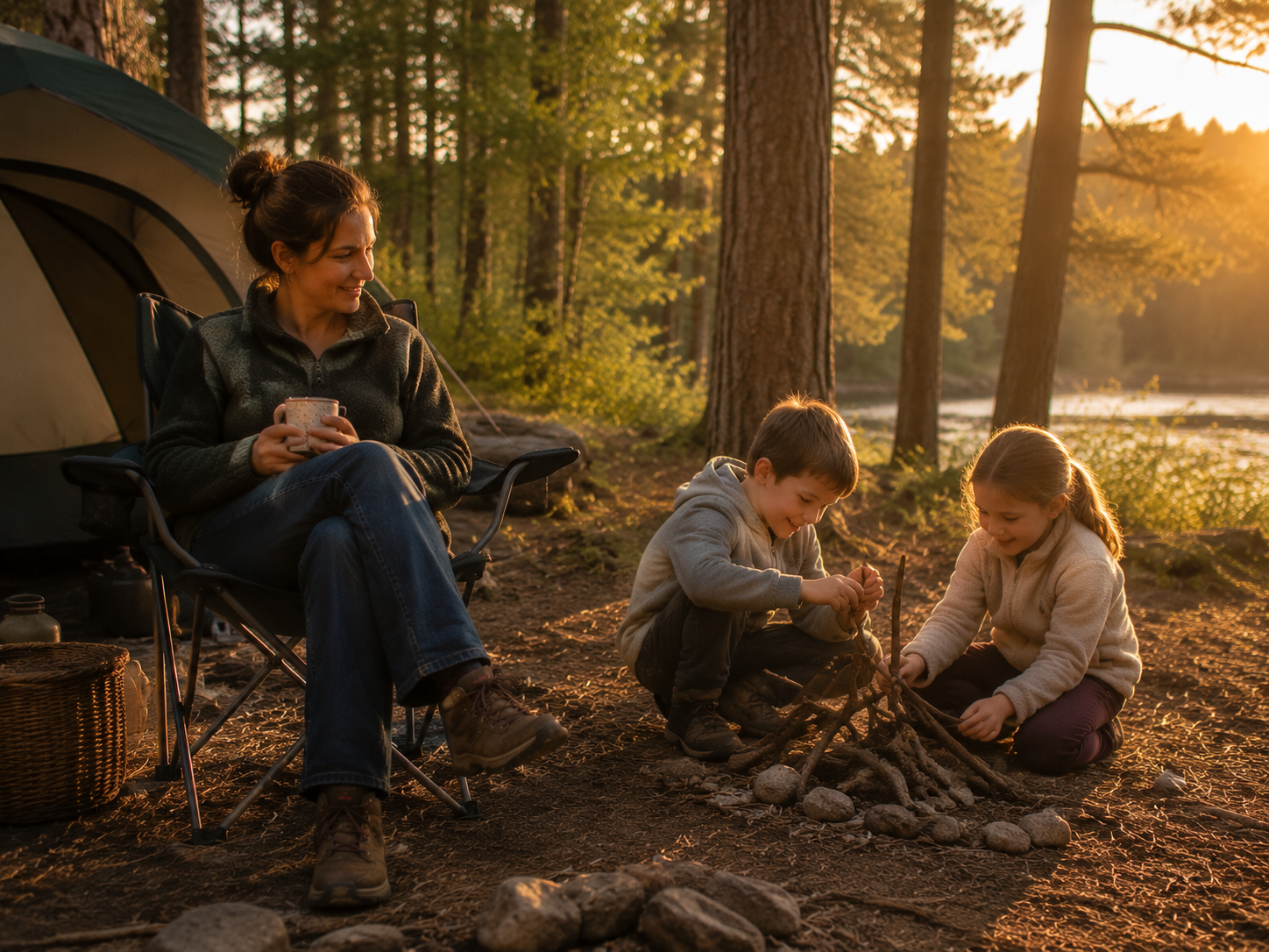 stress-free-camping-with-kids-relaxed-family-outdoor.