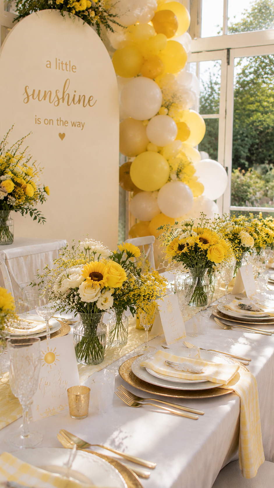 sunshine-yellow-glow-summer-baby-shower-theme-decor