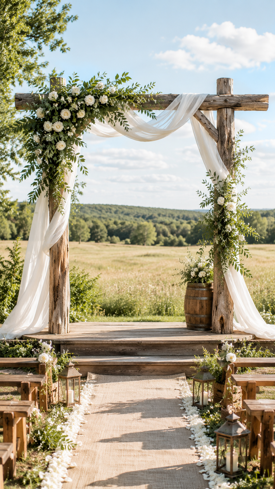 wedding-arbor-greenery-meadow