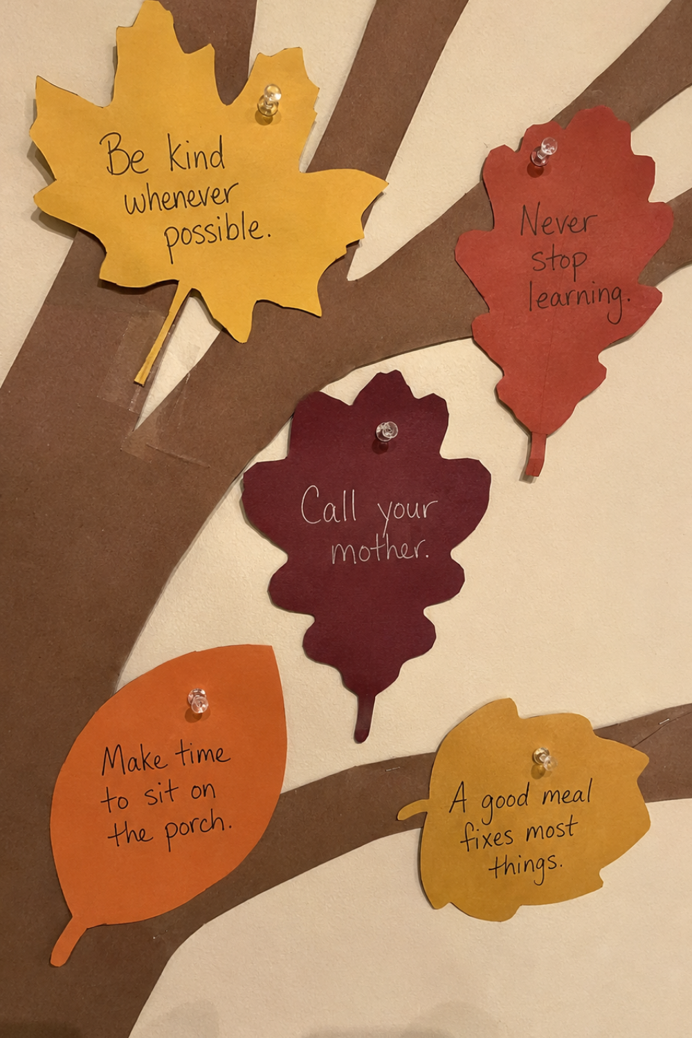 Advice Leaves Memory Tree