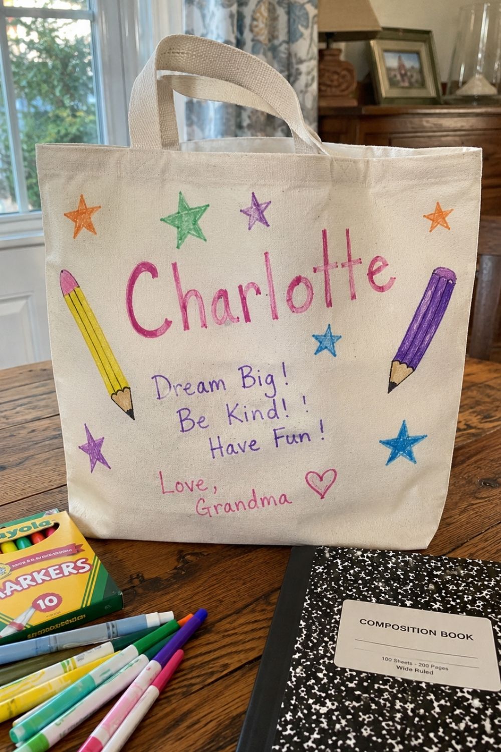 Back to School Tote Bag for the Grandkids