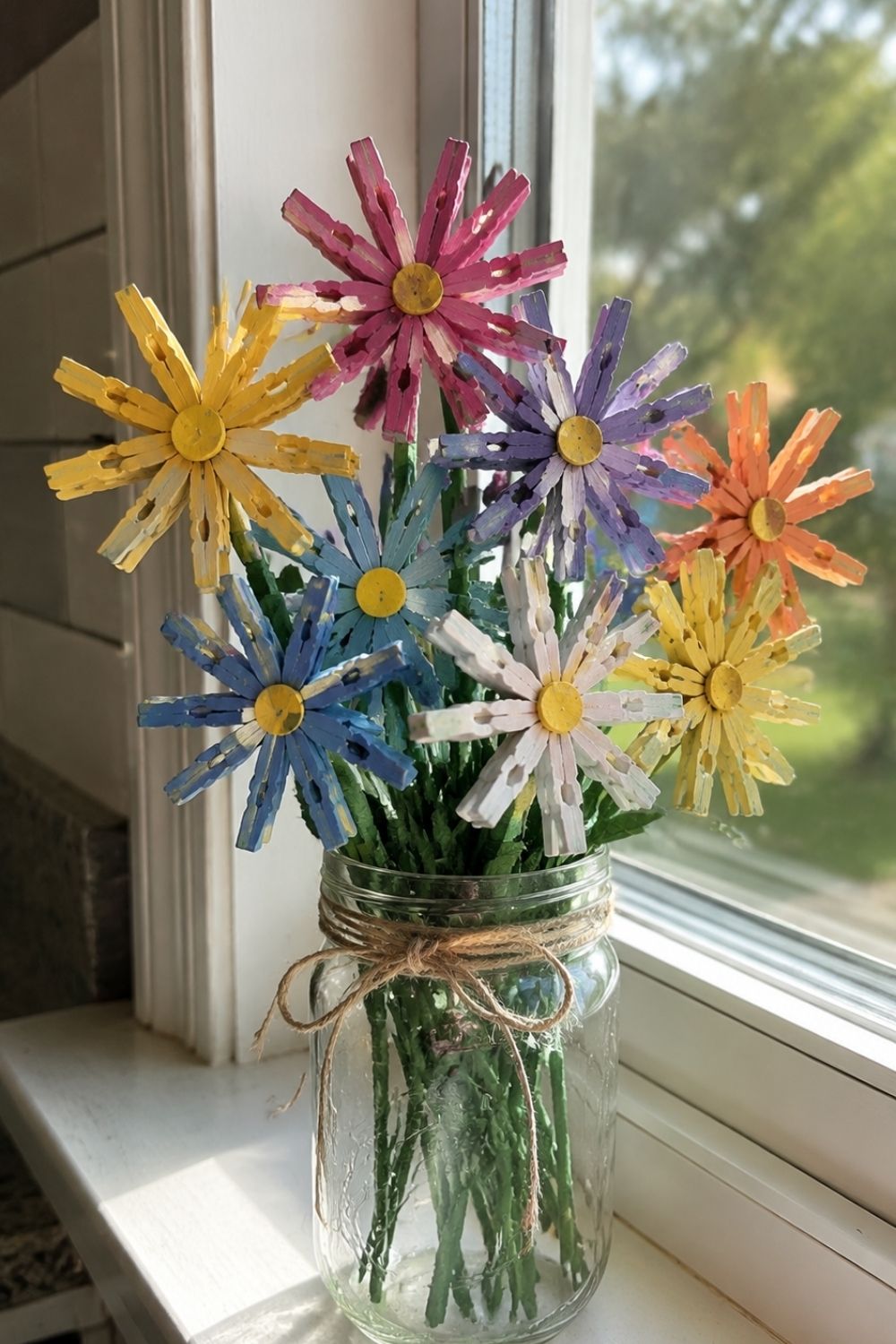 Clothespin Flower Bouquet