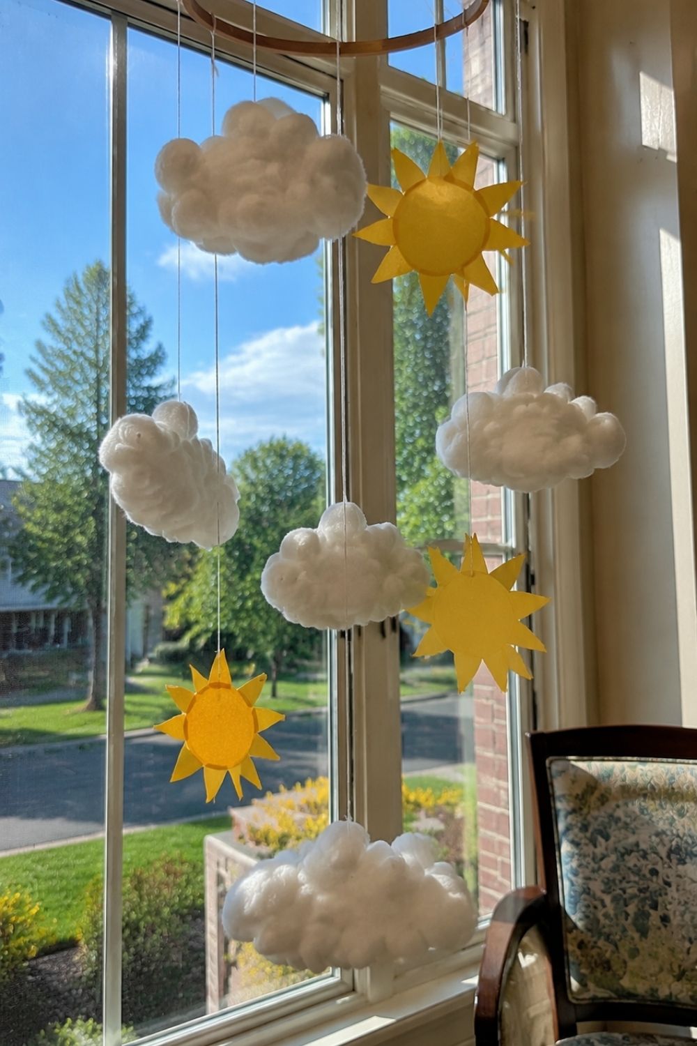 Cotton Ball Cloud Mobile
