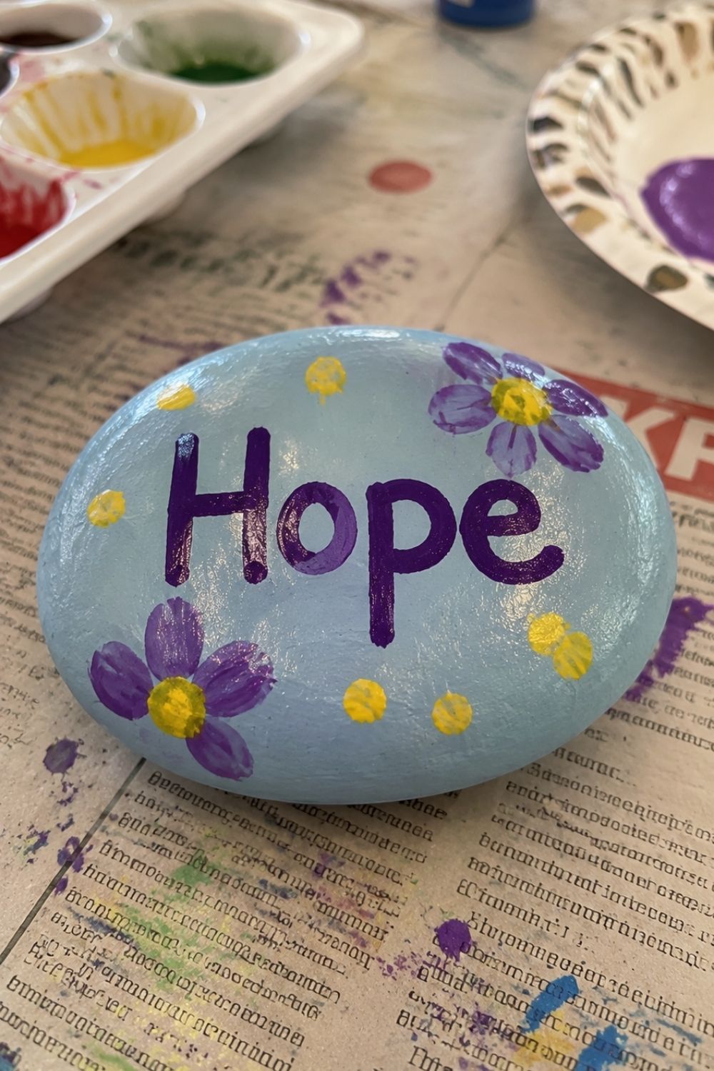 Gratitude Stone crafts for seniors