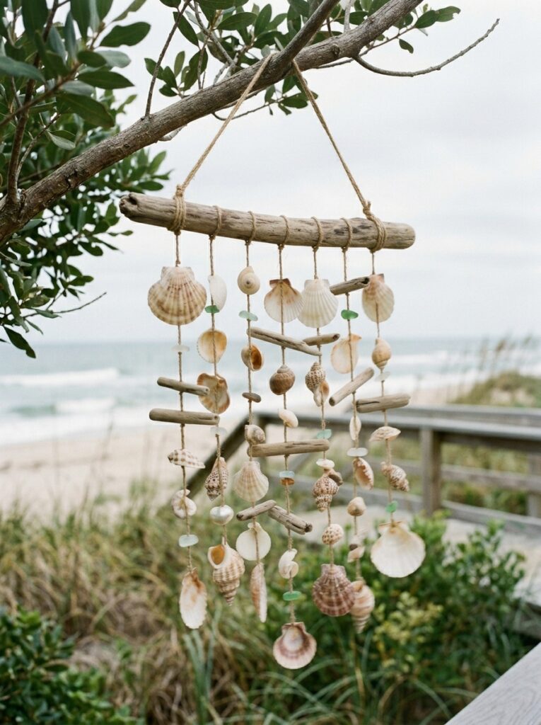 Handmade_wind_chimes_seashells