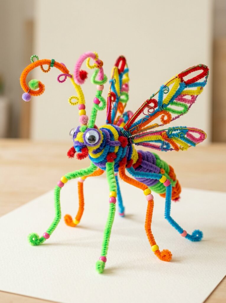 Invent-A-Bug-pipe-cleaner-crafts-for-kids.