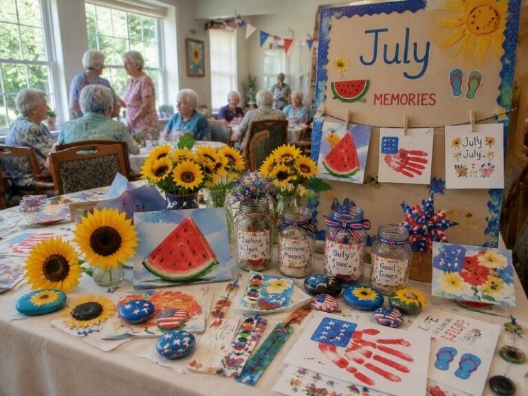 July crafts for seniors in assisted living