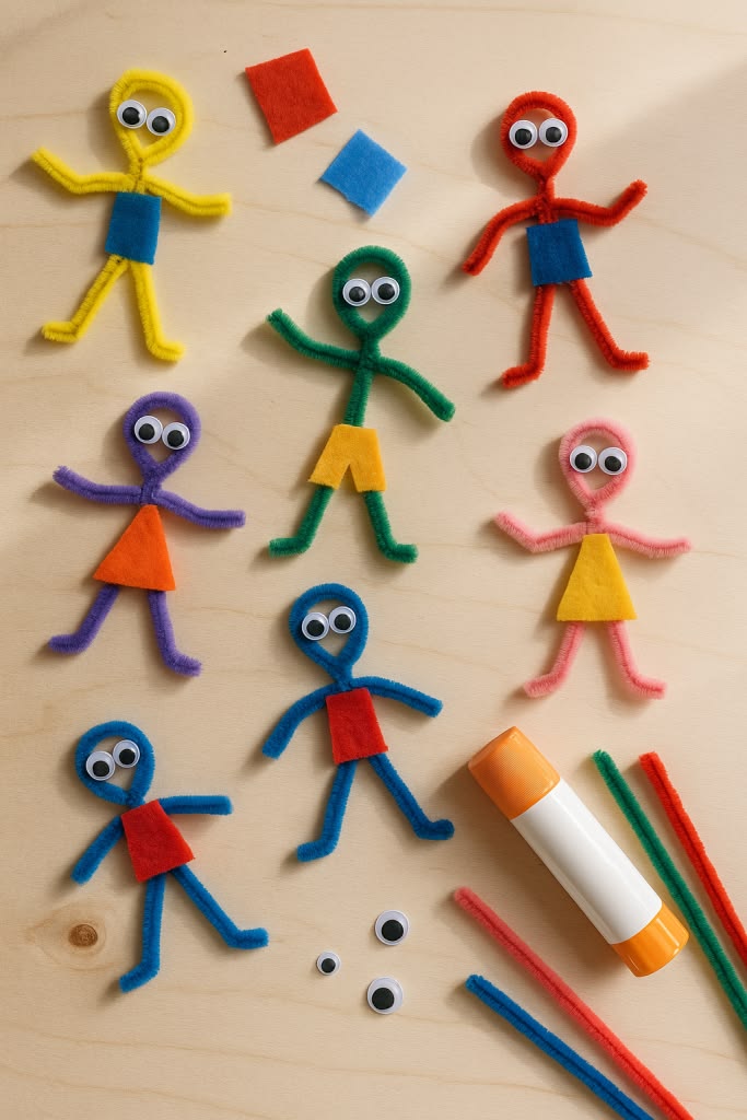 Mini-Playground-pipe-cleaner-crafts-for-kids