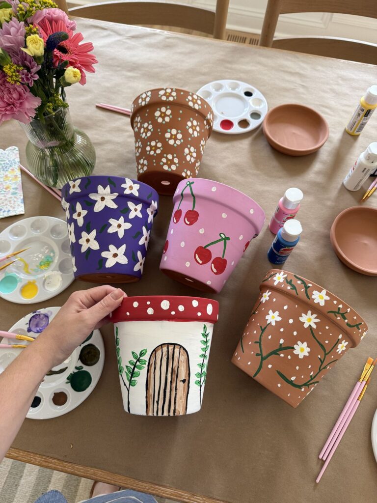 Painted-Terracotta-Flower-Pots