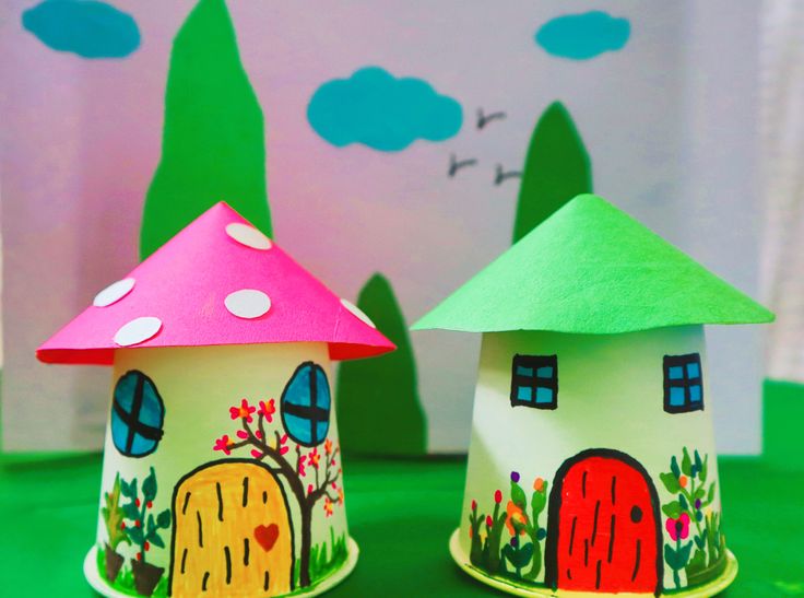 Paper-Cup-Fairy-House