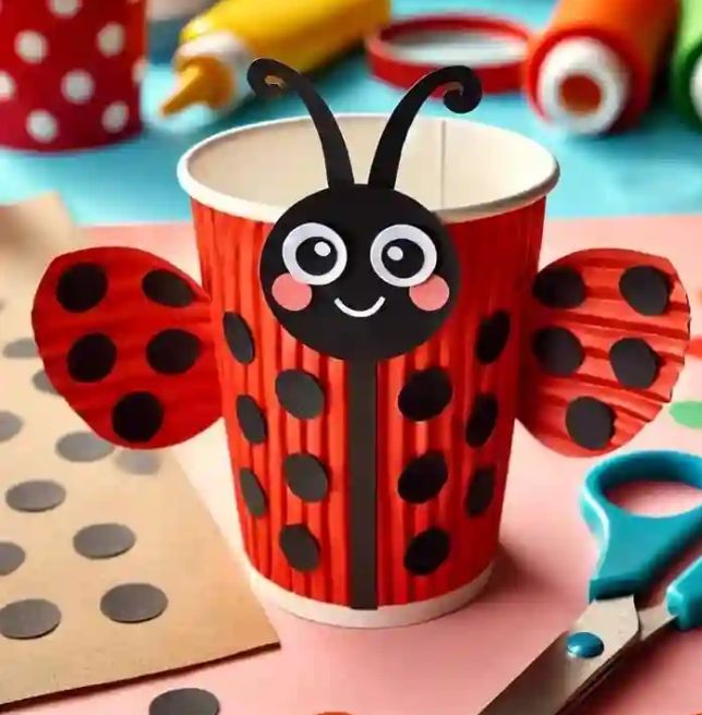 Paper-Cup-Ladybug