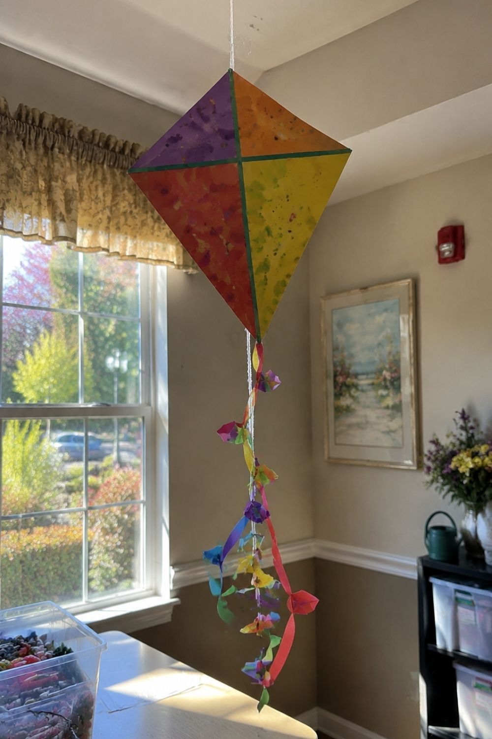 Paper Kite Window Hanging