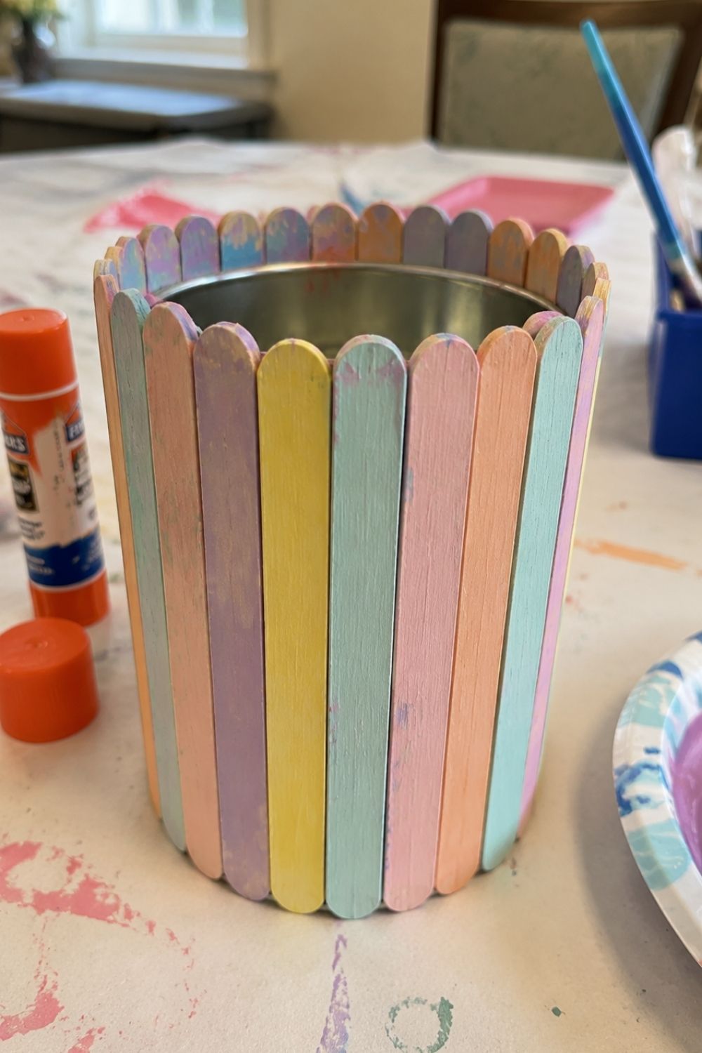 Popsicle Stick Pencil Holder
