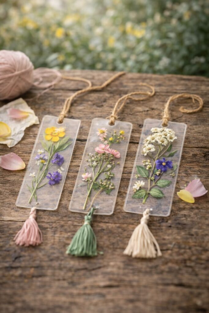 Pressed-Flower-Bookmarks