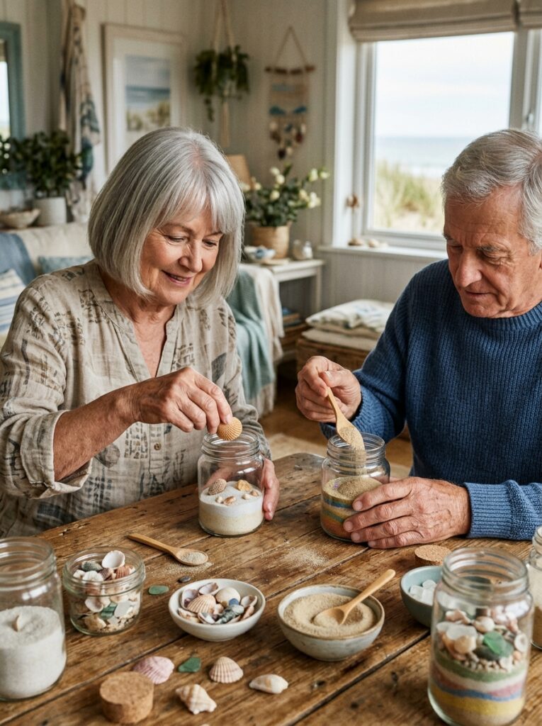 Seashell-Memory-Jars-easy-senior-summer-crafts.