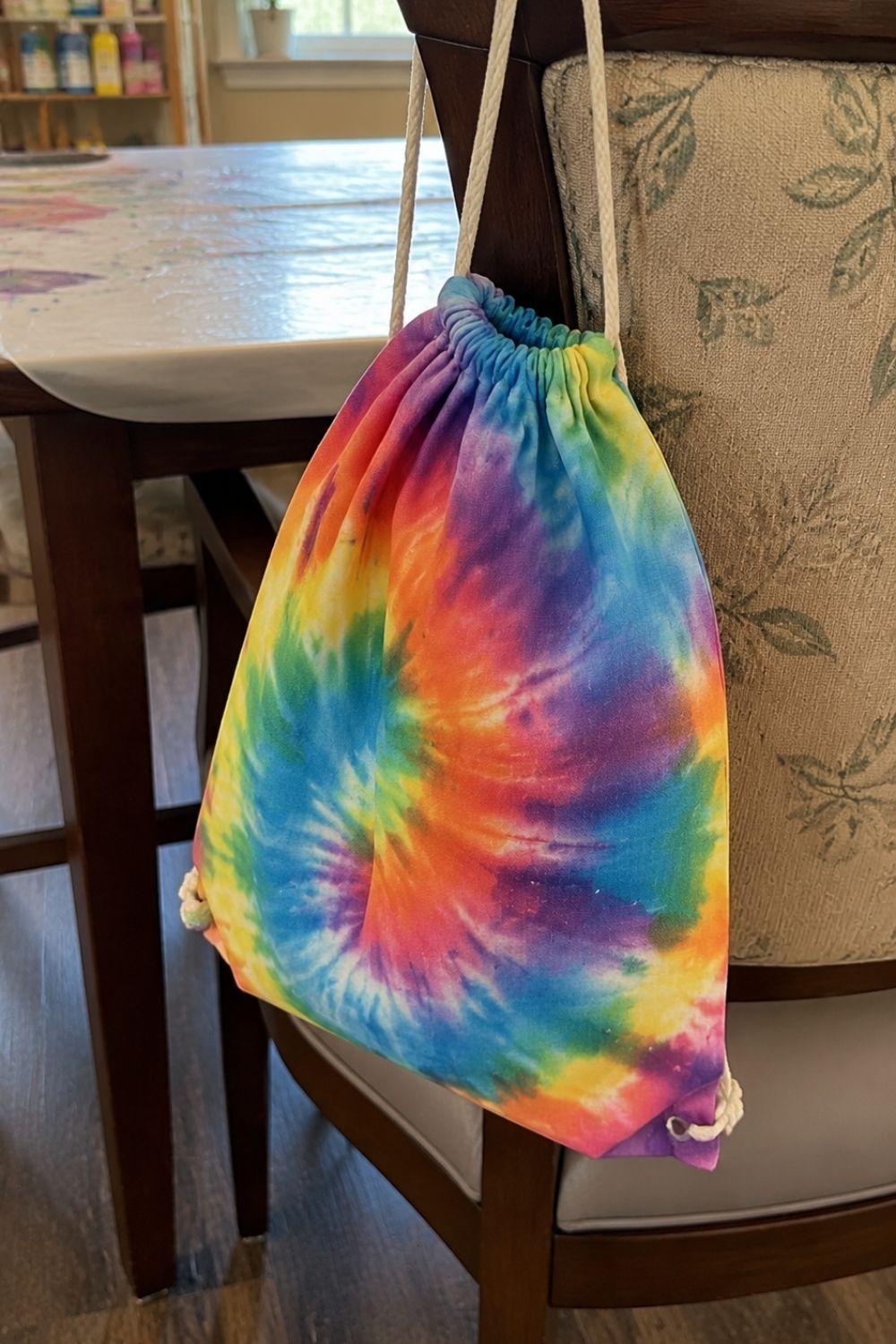 Simple Tie Dye Craft Bag