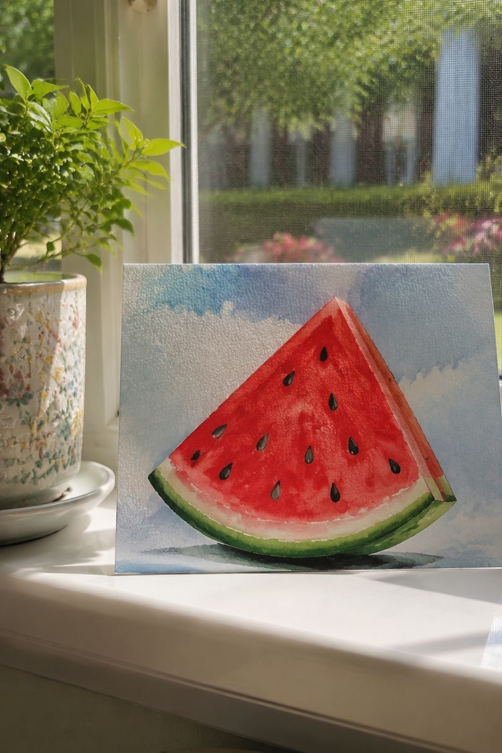 Simple Watermelon Painting