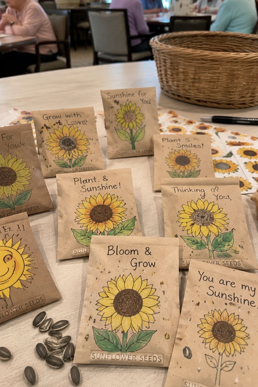Sunflower Seed Packet Favors