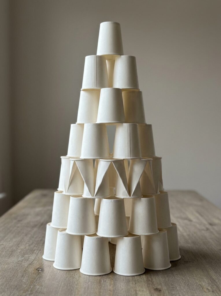 Tower_of_paper_cups_structure-paper-cup-crafts-for-kids.