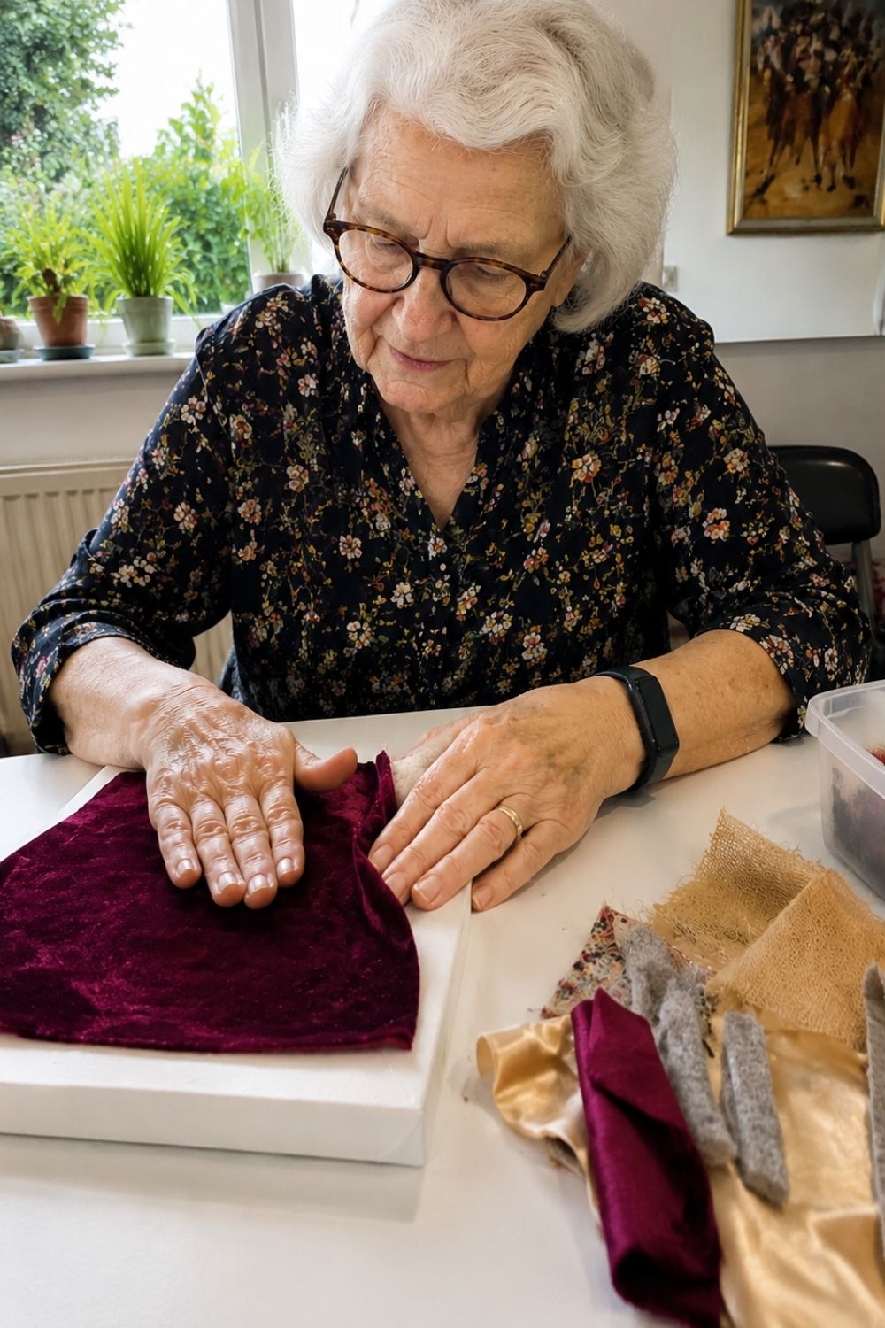 crafts-for-seniors-with-low-vision-fabric-collage-canvas