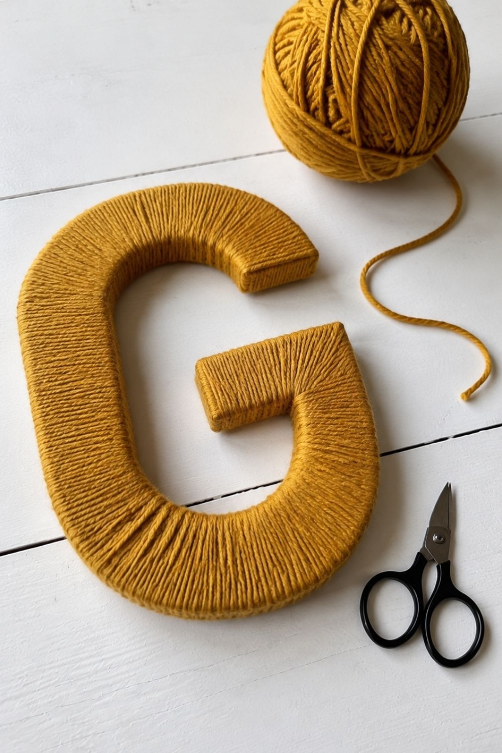 crafts-for-seniors-with-low-vision-yarn-wrapped-letter