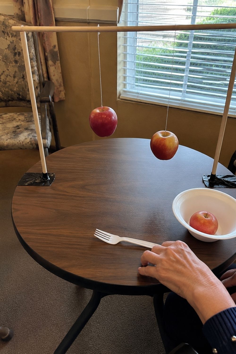 halloween-party-assisted-living-modified-apple-bobbing-fork