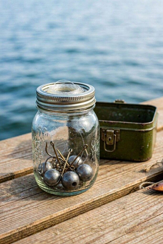 A_mason_jar_filled_with_hooks_sinkers_and_a_small_coil_-mason-jar-birthday-gifts-for-men