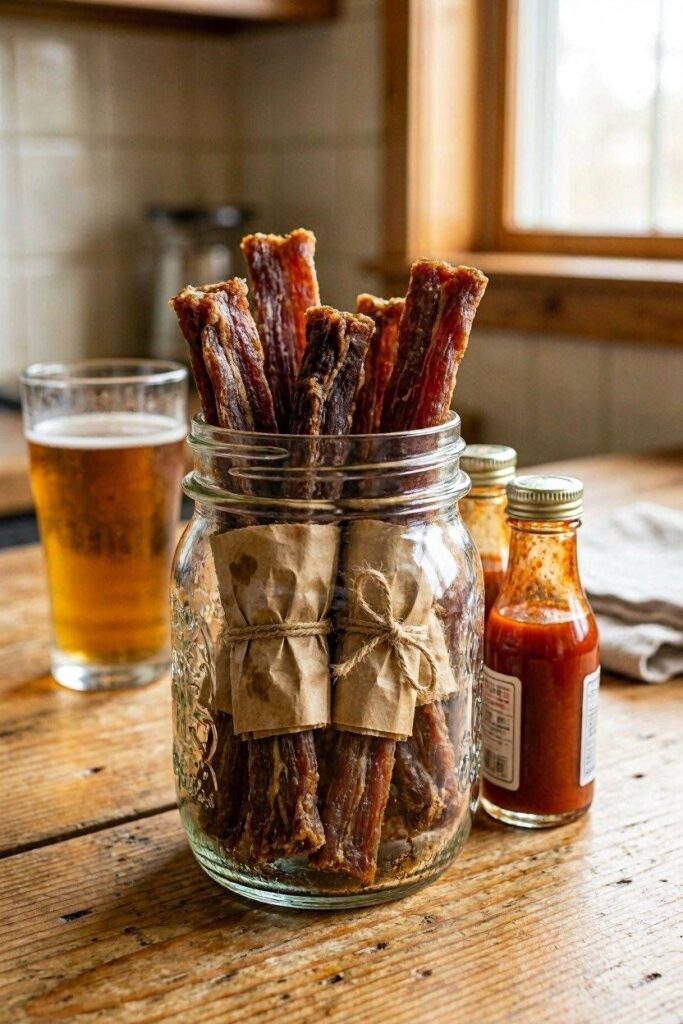 A_mason_jar_packed_with_a_few_varieties_of_jerky_sticks_wrap.