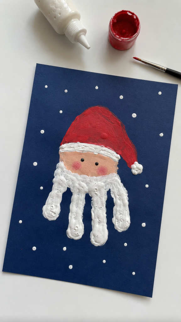 Puffy-Paint-Santa-Handprint-Craft.
