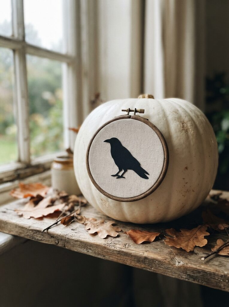Pumpkin_with_crow_silhouette_hoop.