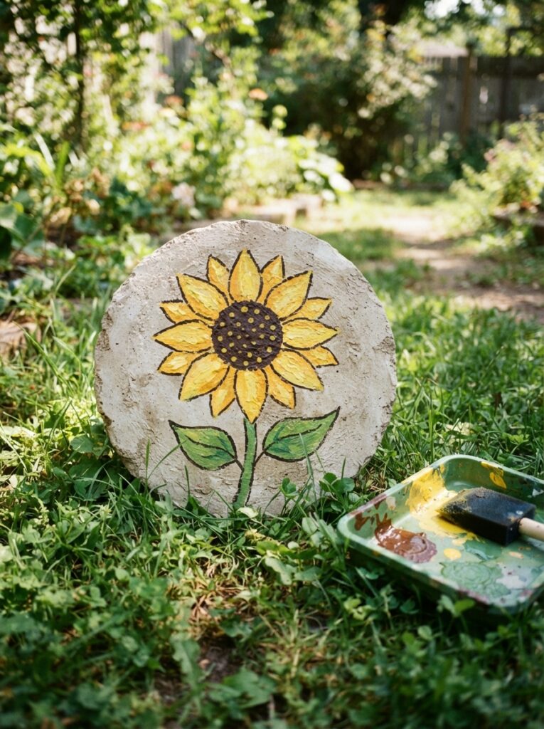 Stepping_stone_painted_sunflower