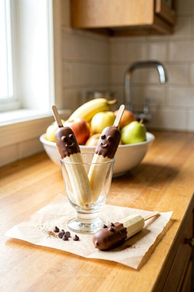 Two_or_three_banana_pops_with_simple_chocolate-chip_ghost