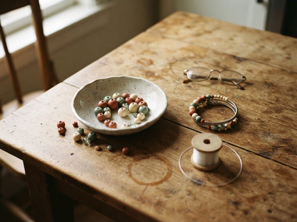 Wooden_table_with_beads_bracelet