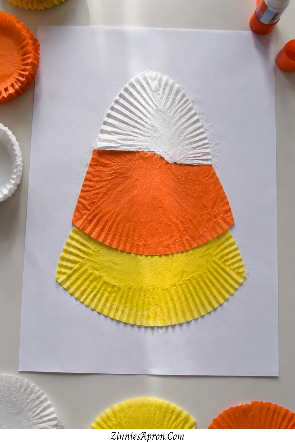 candy-corn-crafts-toddlers-cupcake-liner-stack