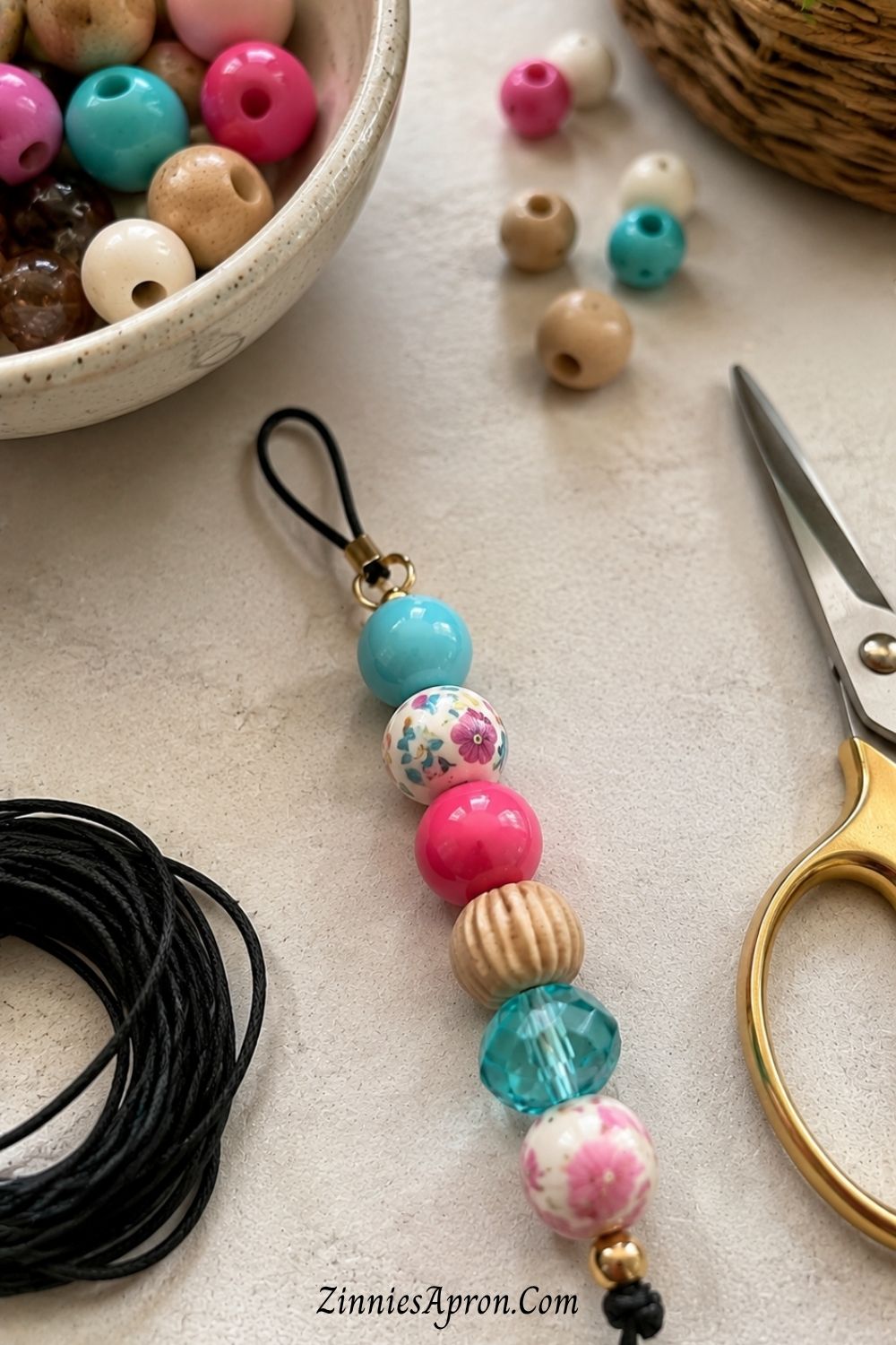 chunky-bead-bag-charm-handmade-seniors-diy