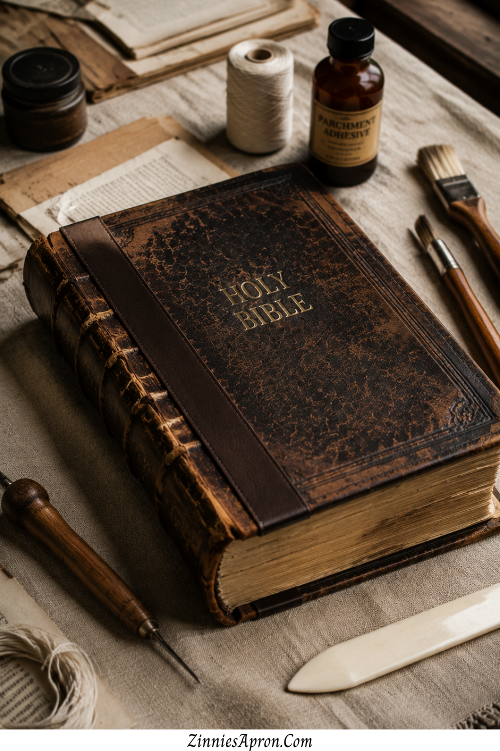 crafts-for-men-over-50-restored-family-bible-book-repair